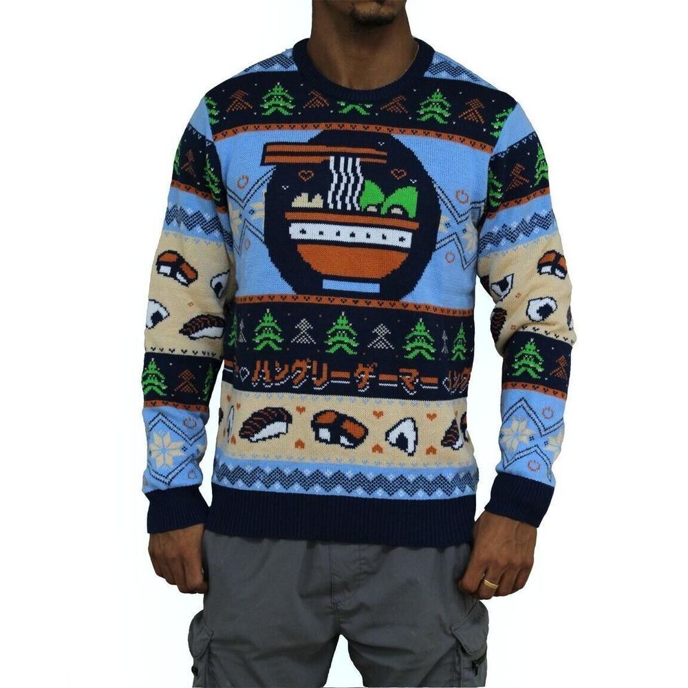 Geeknet Hungry Gamer Holiday Men's Sweater‎ GameStop Exclusive 2XL NWT